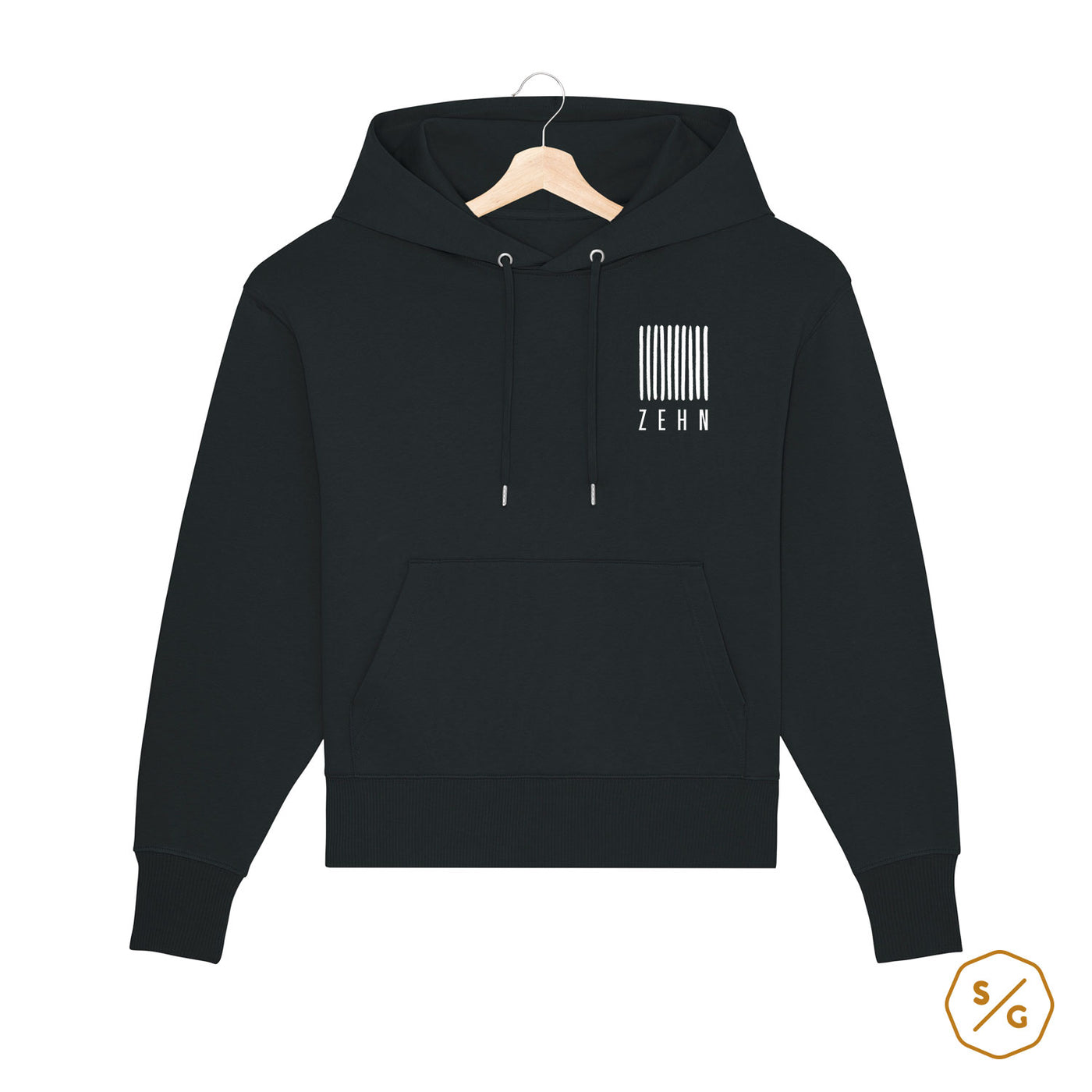 BEDRUCKTER HOODIE OVERSIZED • LOGO ZEHN RECORDS