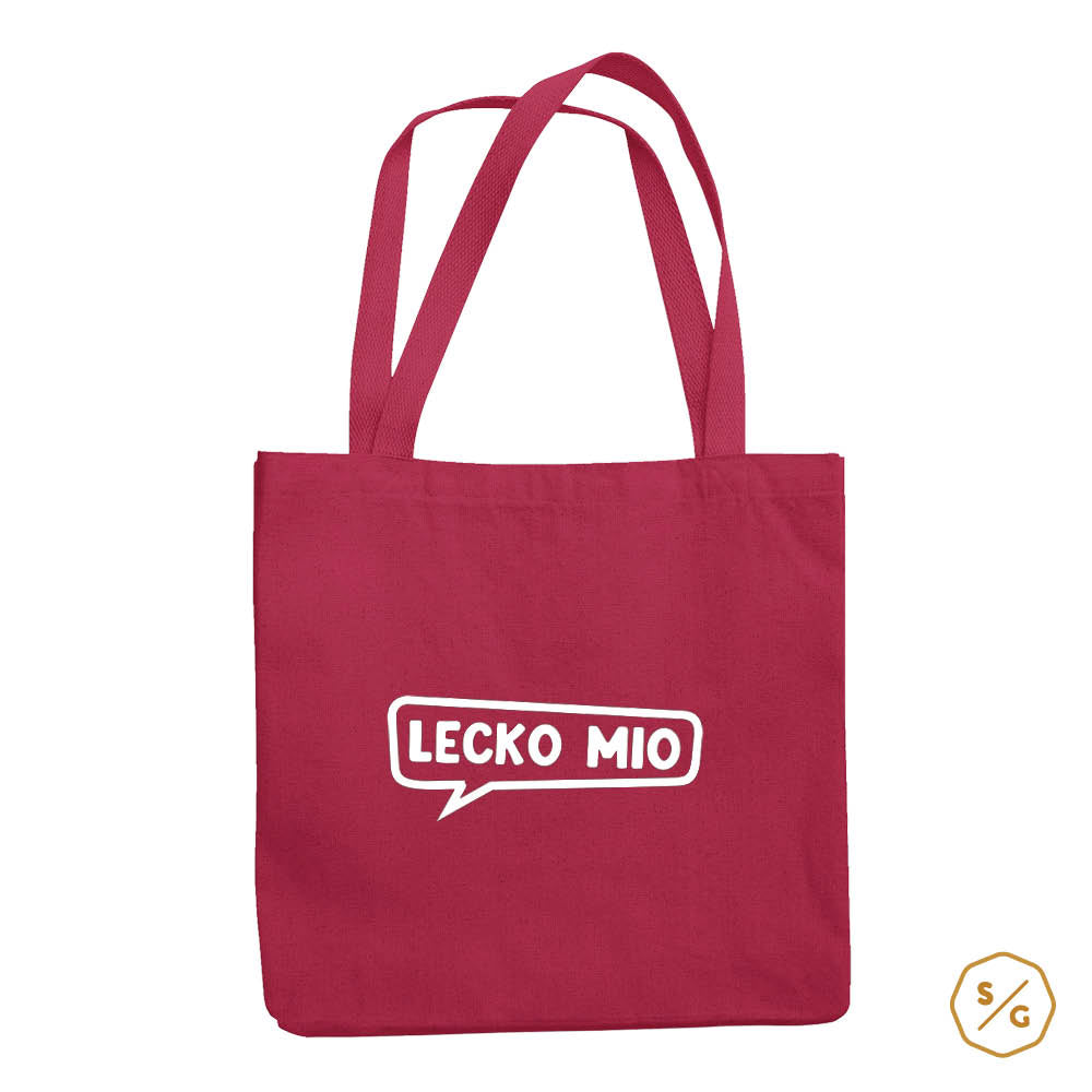 BEDRUCKTE BAUMWOLL-TASCHE • LECKO MIO