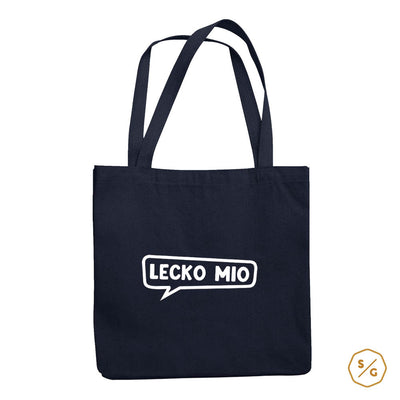 BEDRUCKTE BAUMWOLL-TASCHE • LECKO MIO