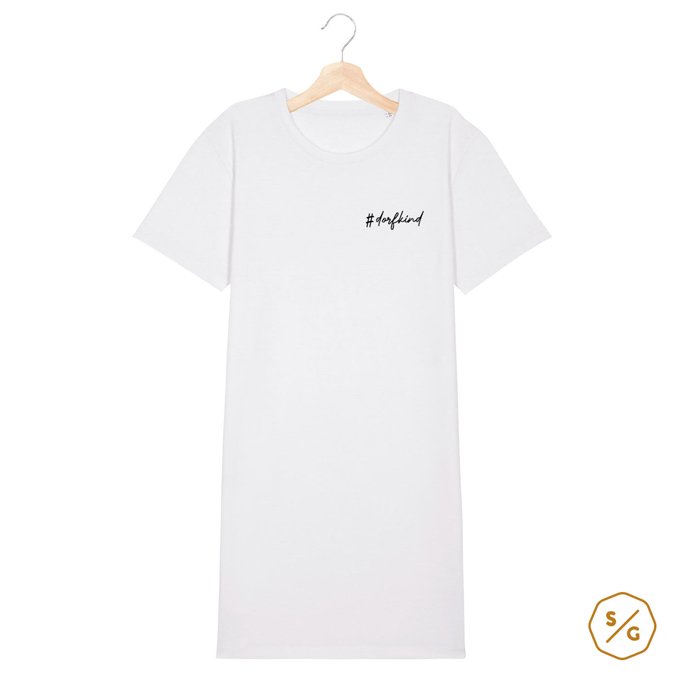 BESTICKTES T-SHIRT KLEID • #DORFKIND