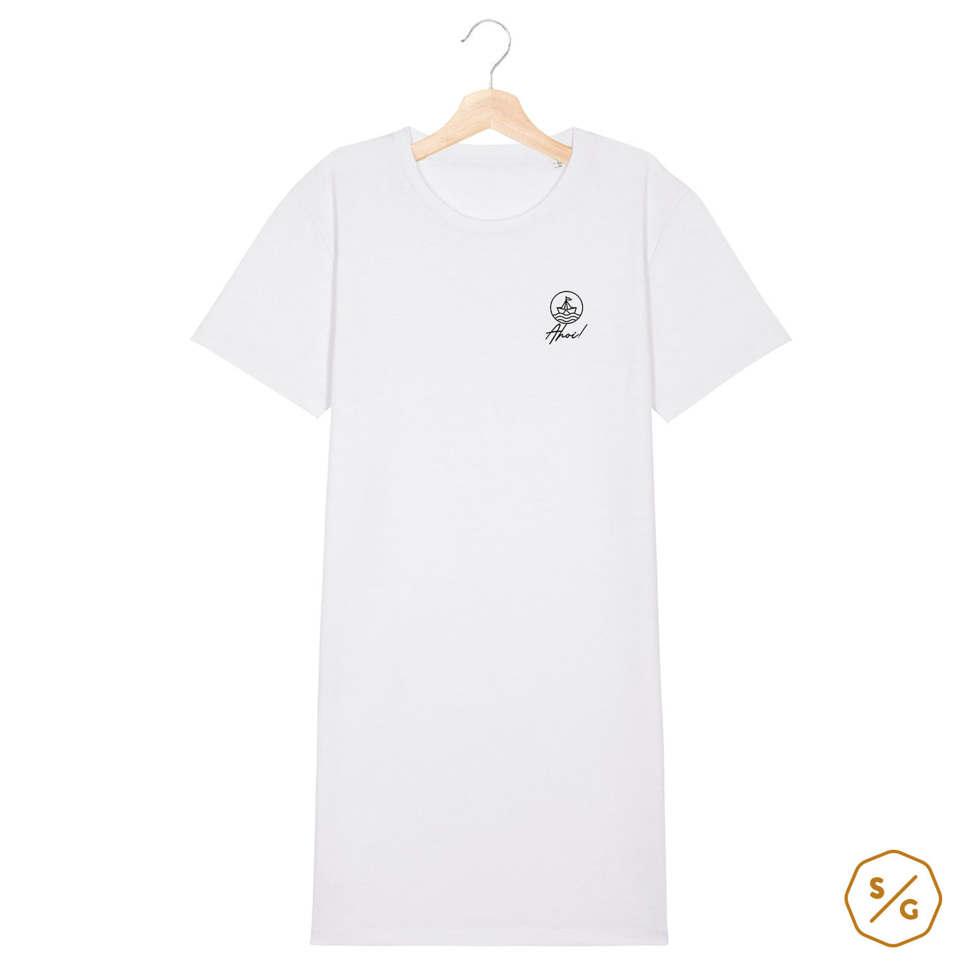 BESTICKTES T-SHIRT KLEID • AHOI!