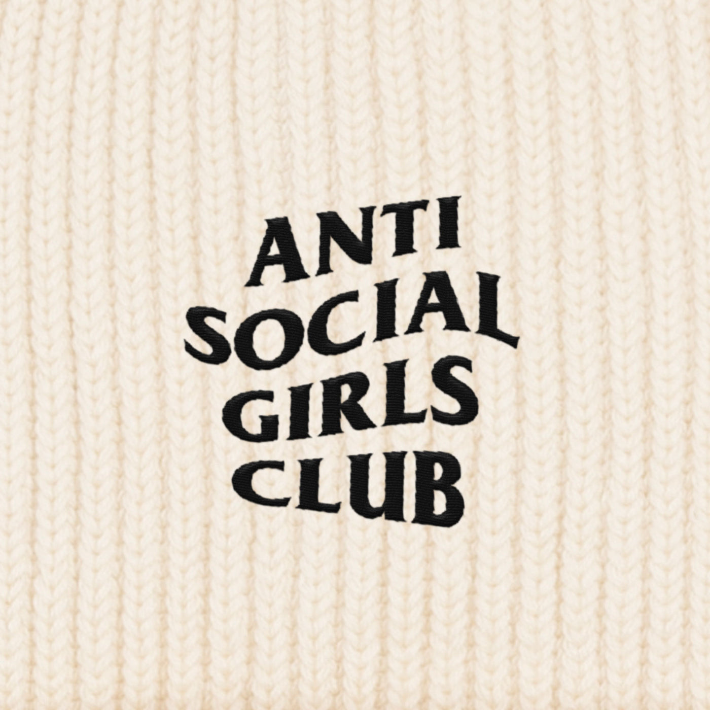 BESTICKTE BEANIE • ANTI SOCIAL GIRLS CLUB