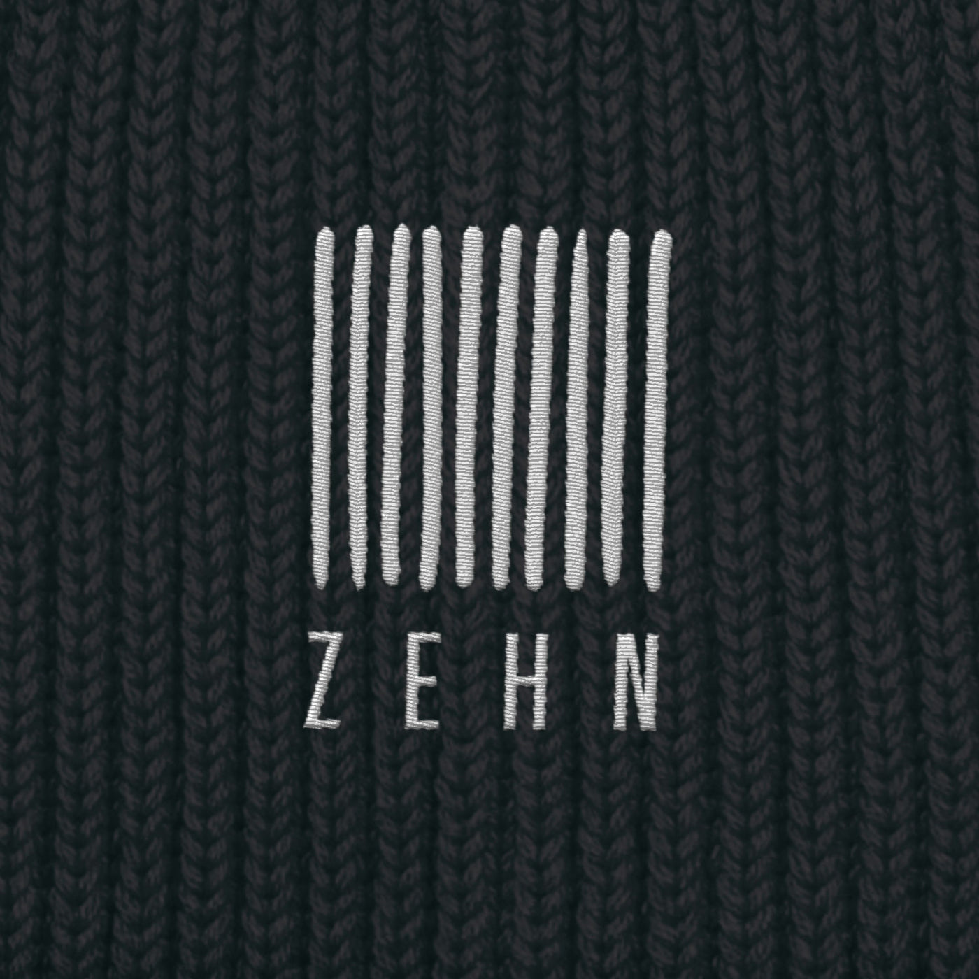 BESTICKTE BEANIE • LOGO ZEHN RECORDS