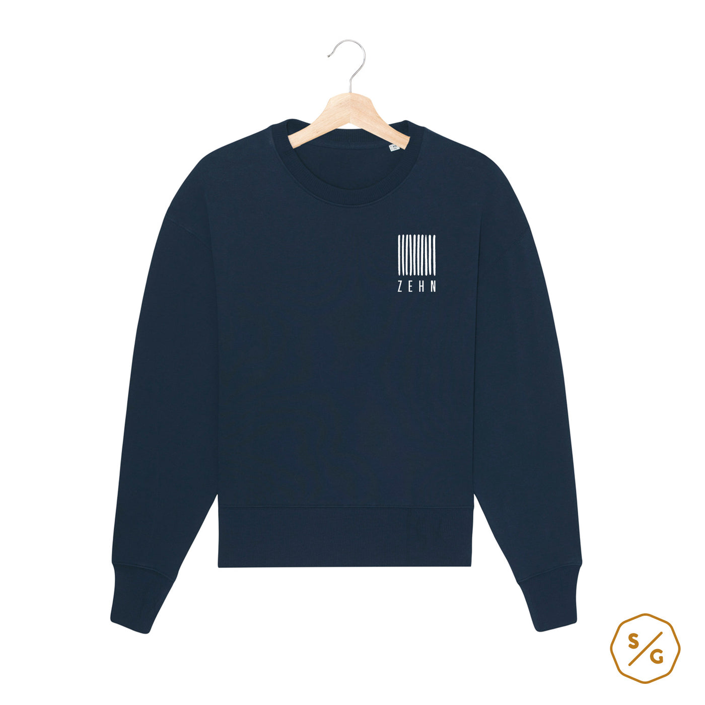 BEDRUCKTER SWEATER • LOGO ZEHN RECORDS