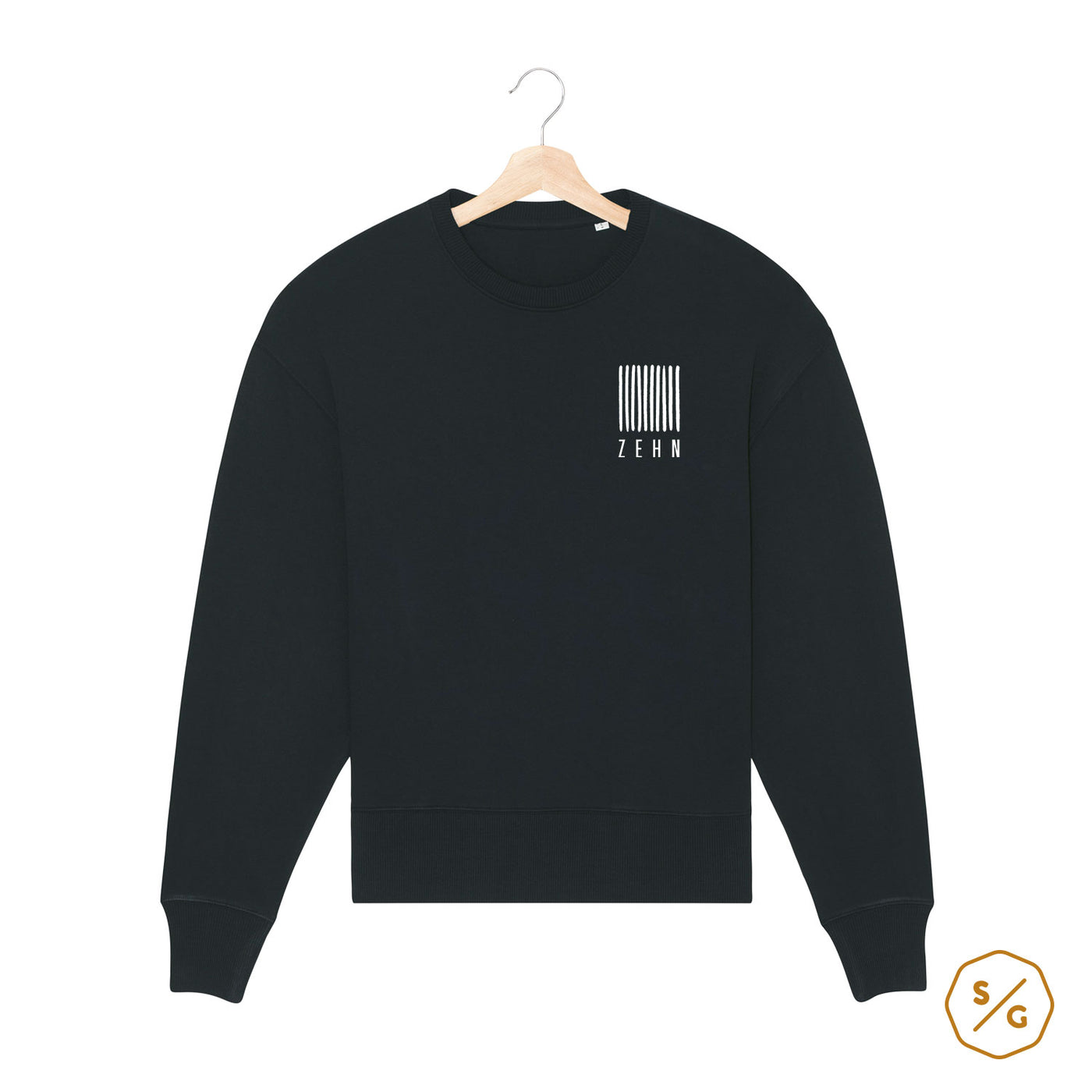 BEDRUCKTER SWEATER • LOGO ZEHN RECORDS