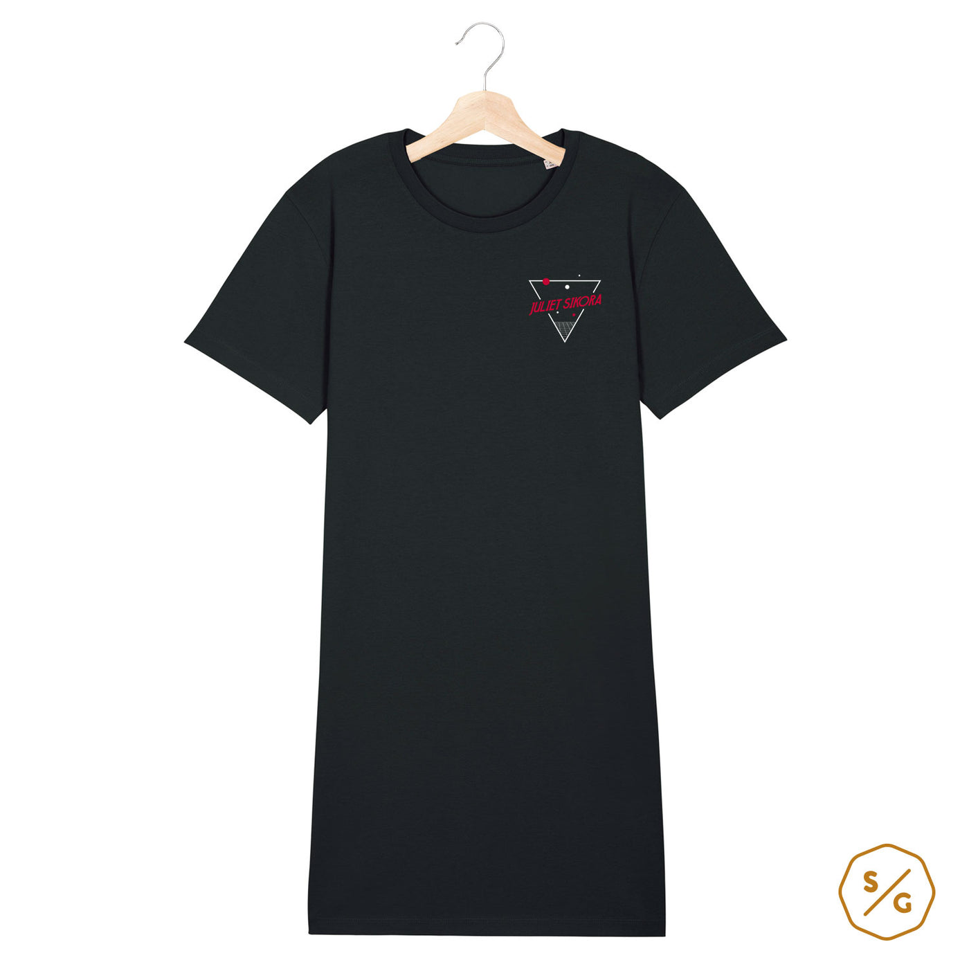 BEDRUCKTES T-SHIRT KLEID • LOGO JULIET SIKORA