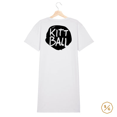 BEDRUCKTES T-SHIRT KLEID • LOGO KITTBALL RECORDS