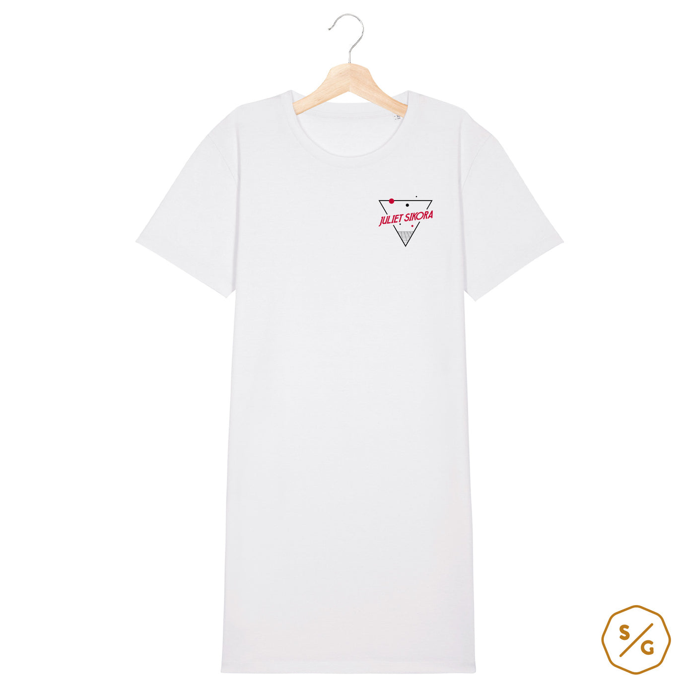 BEDRUCKTES T-SHIRT KLEID • LOGO JULIET SIKORA