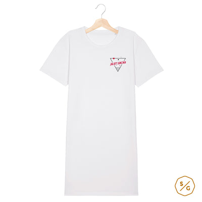 BEDRUCKTES T-SHIRT KLEID • LOGO JULIET SIKORA