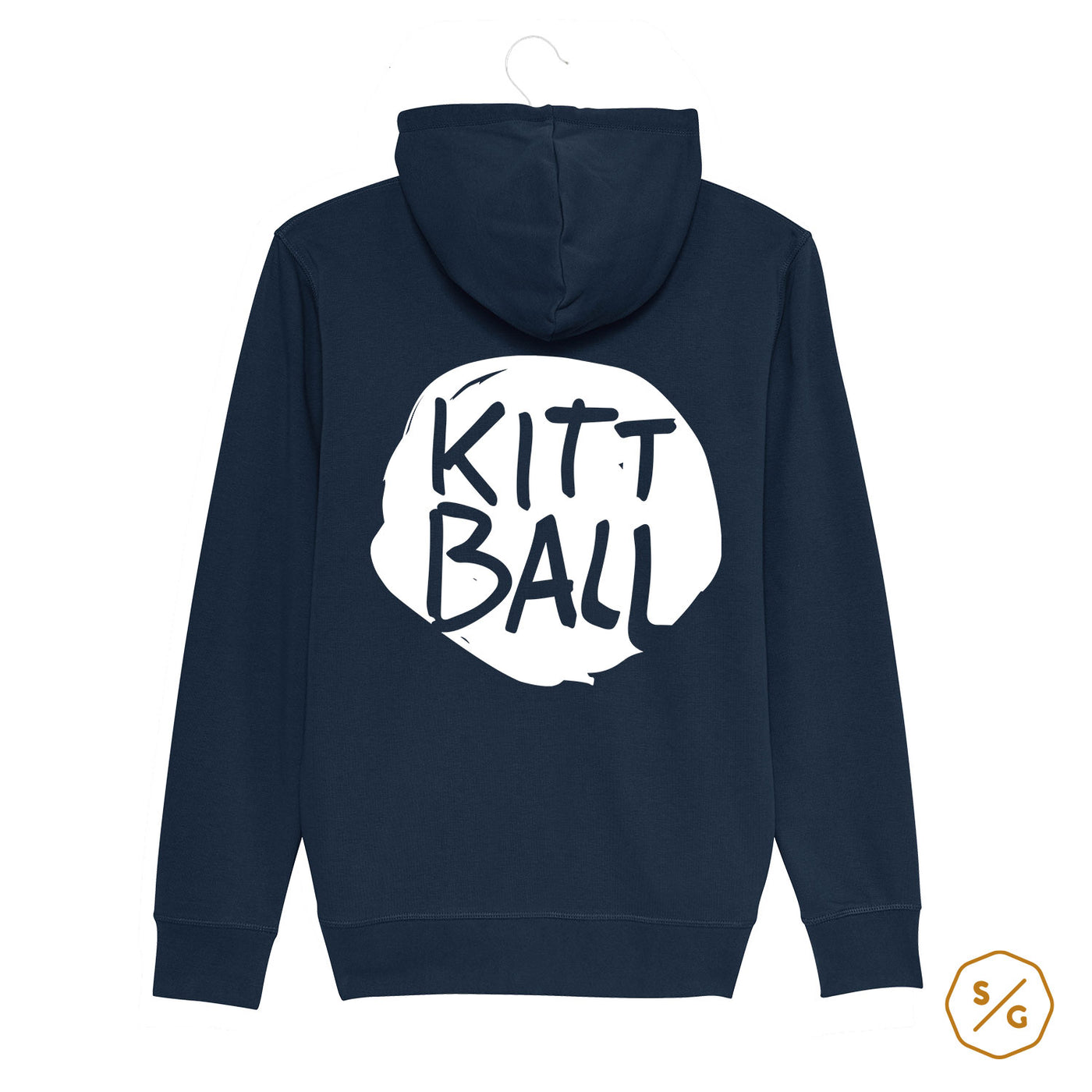 BEDRUCKTER ZIPPER HOODIE • LOGO KITTBALL RECORDS