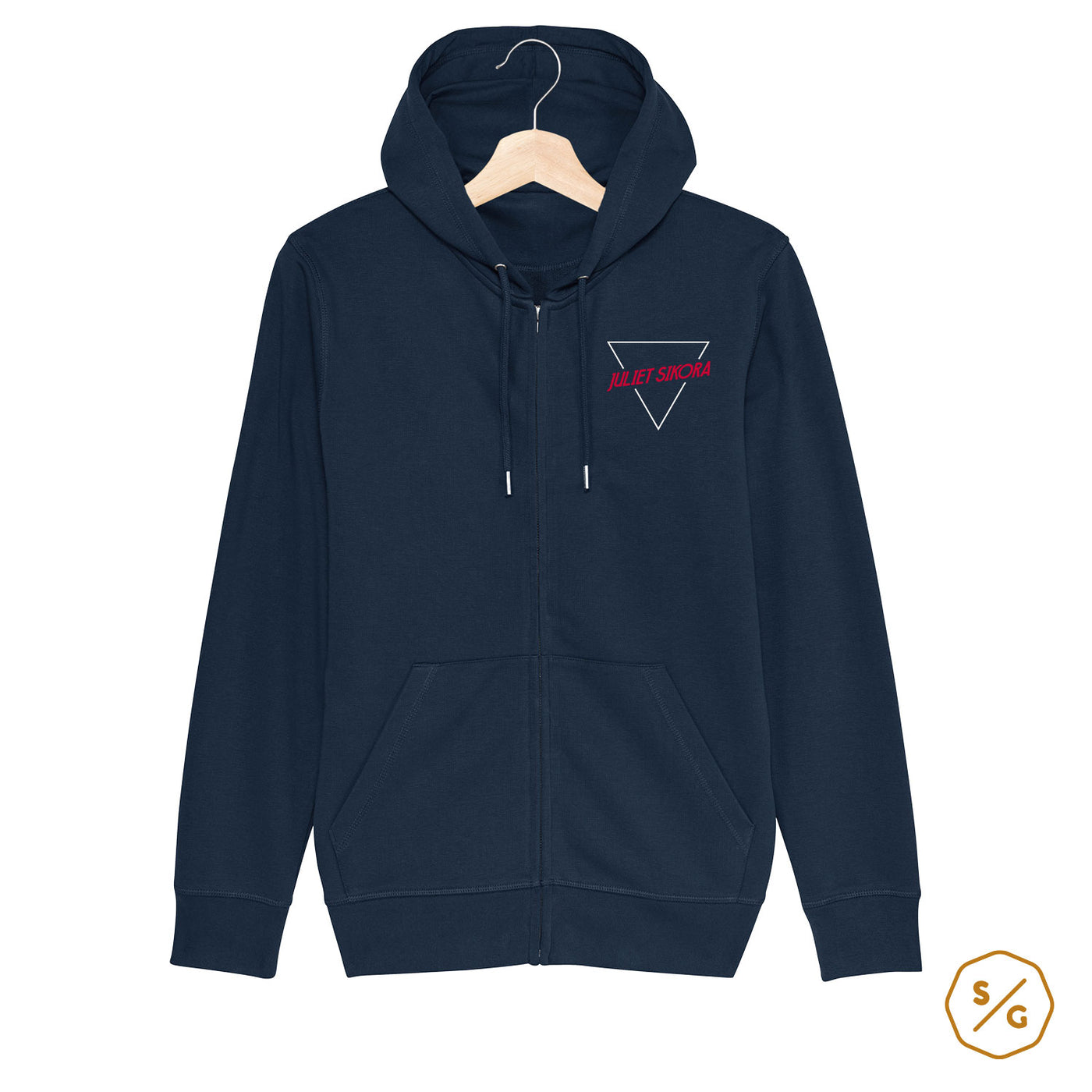 BESTICKTER ZIPPER HOODIE • LOGO JULIET SIKORA