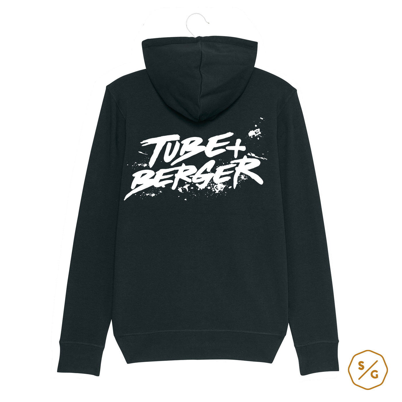 BEDRUCKTER ZIPPER HOODIE • LOGO TUBE & BERGER