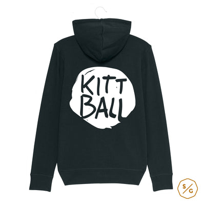 BEDRUCKTER ZIPPER HOODIE • LOGO KITTBALL RECORDS