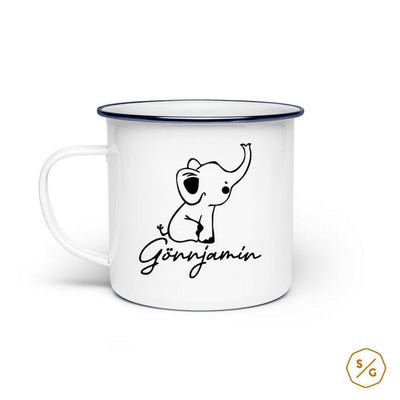 EMAILLE-TASSE (STAHL) • GÖNNJAMIN