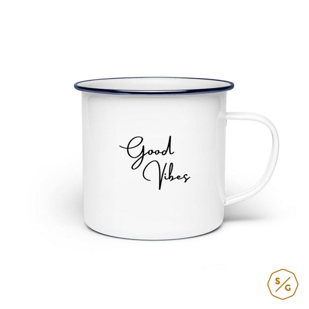 EMAILLE-TASSE (STAHL) • GOOD VIBES