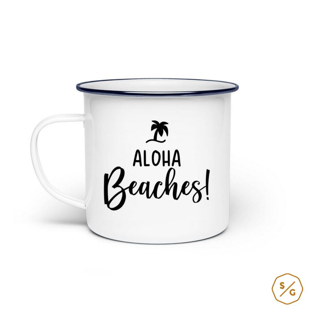 EMAILLE-TASSE (STAHL) • ALOHA BEACHES