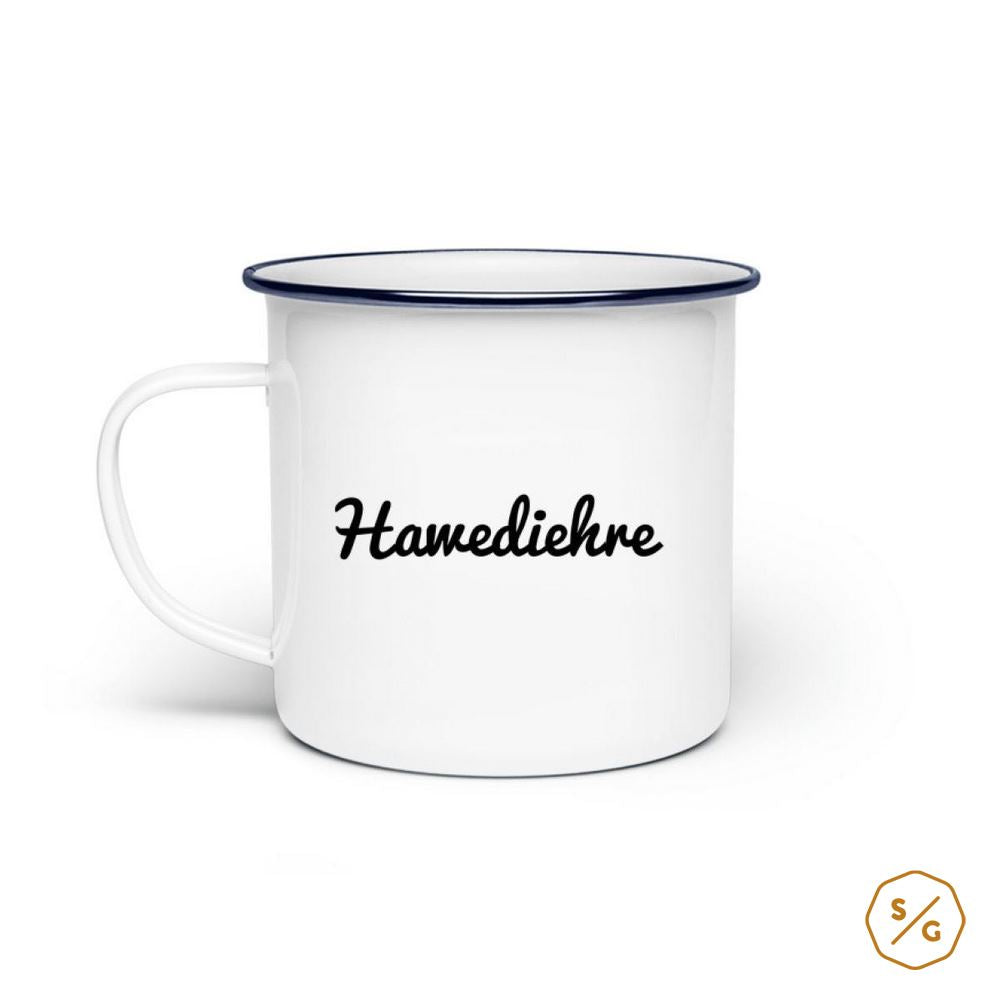 ENAMEL MUG (STEEL) • HAWEDIEEHRE