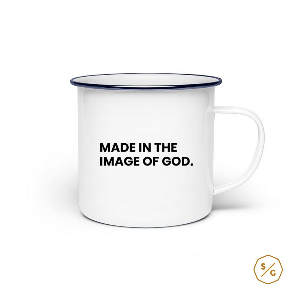 EMAILLE-TASSE (STAHL) • MADE IN THE IMAGE OF GOD.