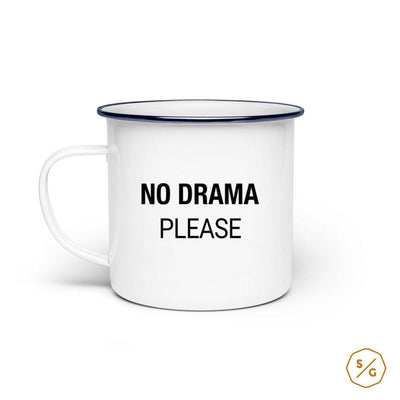 ENAMEL MUG (STEEL) • NO DRAMA PLEASE