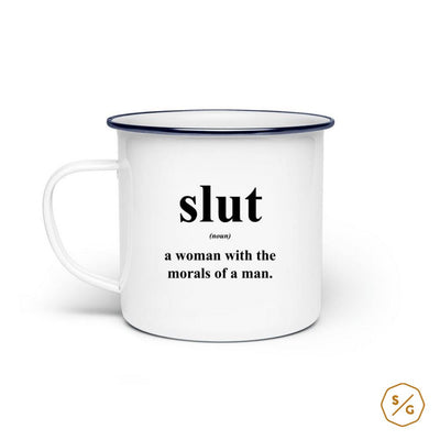 EMAILLE-TASSE (STAHL) • SLUT