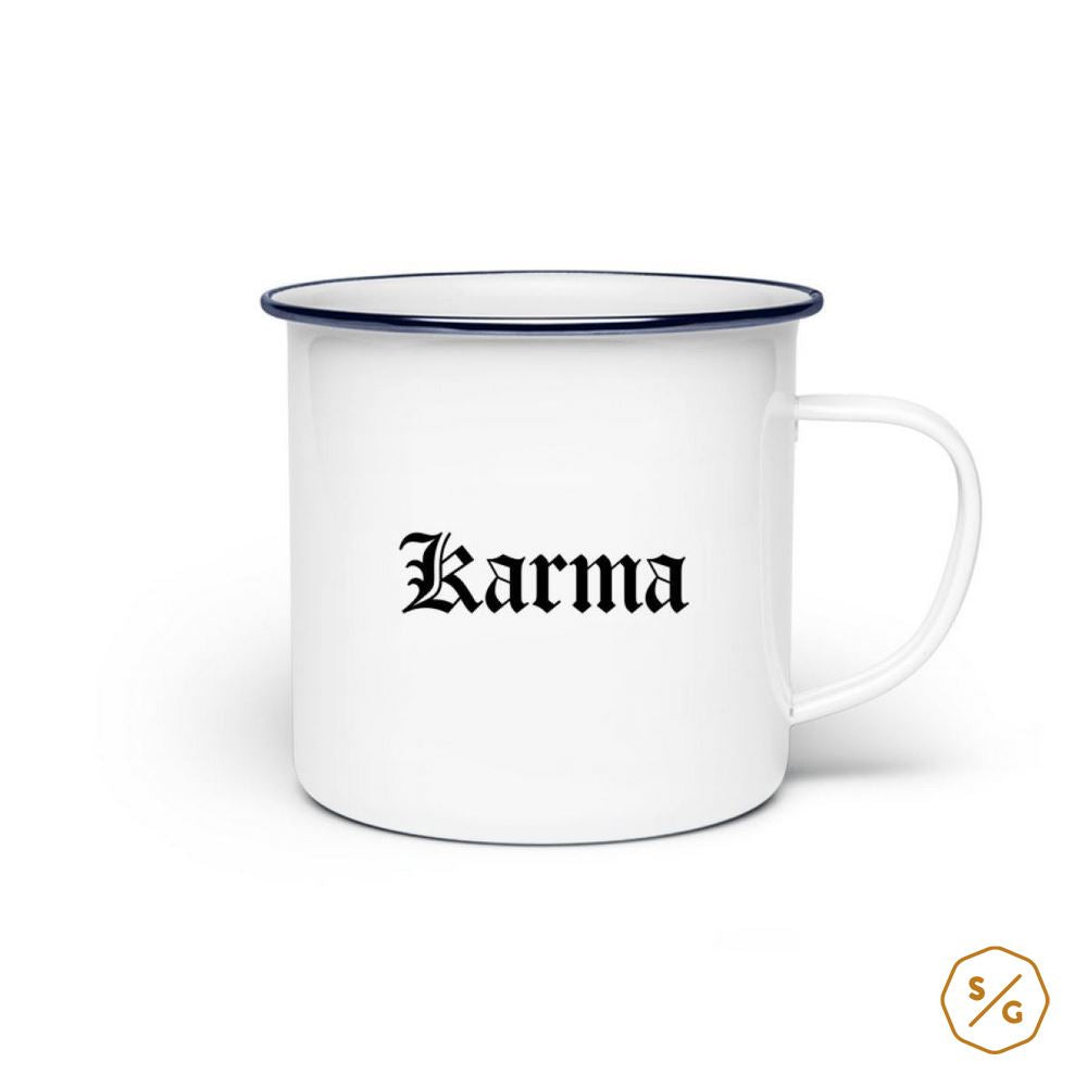 EMAILLE-TASSE (STAHL) • KARMA