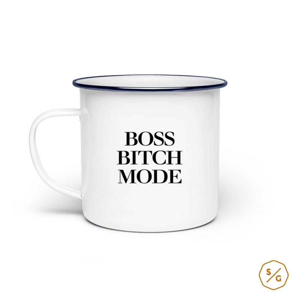 ENAMEL MUG (STEEL) • BOSS BITCH MODE