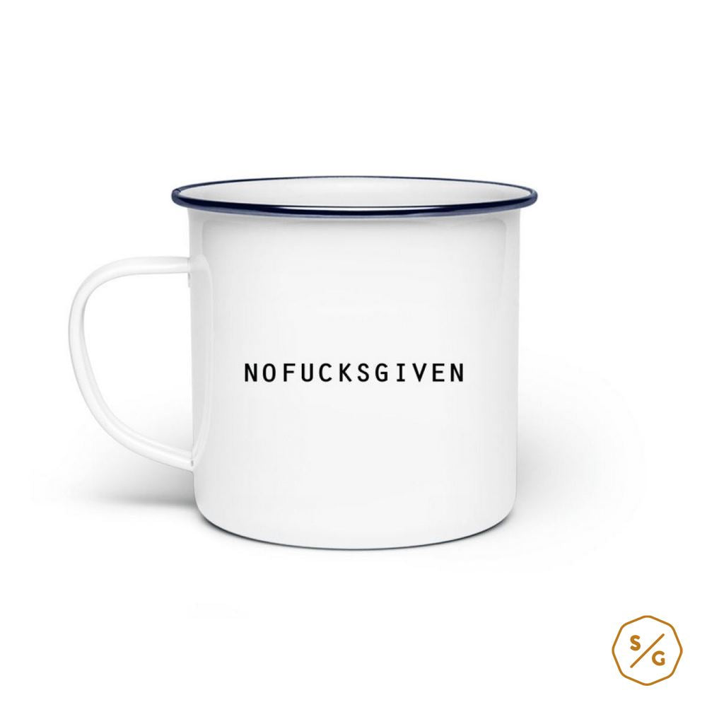 EMAILLE-TASSE (STAHL) • NOFUCKISGIVEN