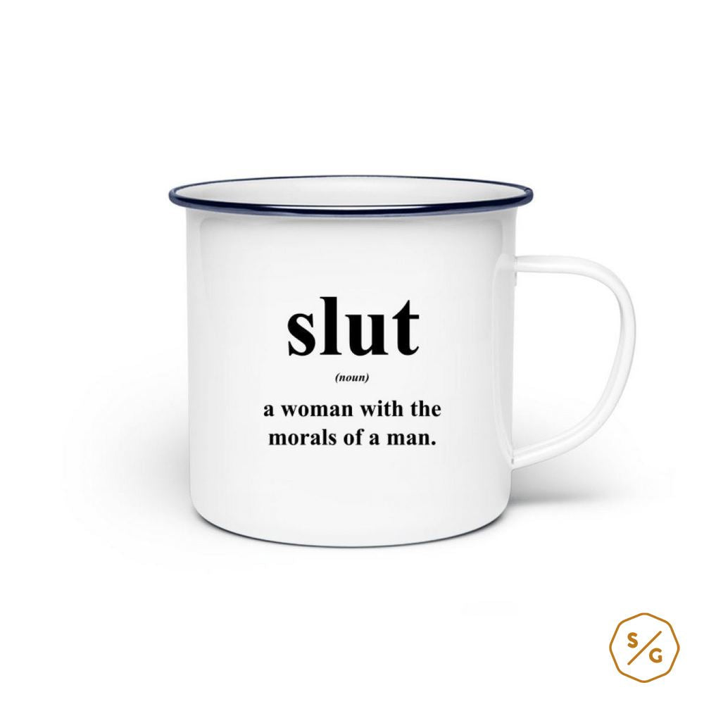 EMAILLE-TASSE (STAHL) • SLUT